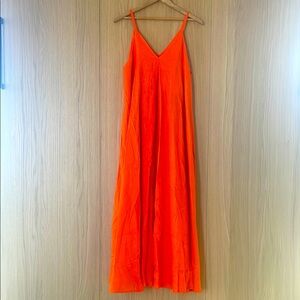 COS NWOT Vibrant Orange Maxi Dress